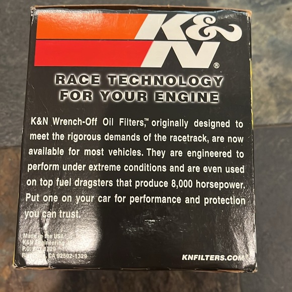 New in Box K&N wrench-off Oil filter. HP-2010 - Picture 4 of 8